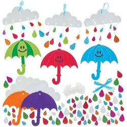 Dekoration Regenschirm (pro Set 5)