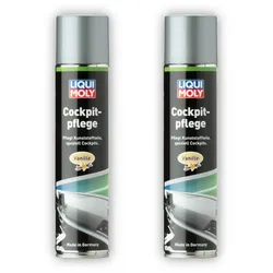 2x 300ml LIQUI MOLY 1598 Cockpitpflege Cockpit Reiniger Vanille Duft