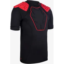 Rugby-Schulterschutz R500 Herren schwarz/rot, rot|schwarz, M