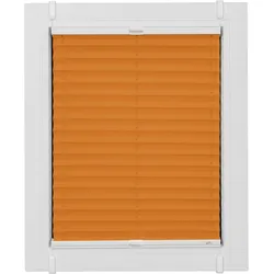 Plissee SUNLINES "One Size Style Crepe", orange (orange, weiß, weiß), B:95cm H:130cm, Obermaterial: 85% Polyester, 15% sonstige Fasern, Plissees, Zubehörfarbe weiß, zum Klemmen