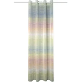 HOME WOHNIDEEN Rainbow Fertigschal, halbtransparenter Stoff, Farbe: Multicolor, Größe: 245 x 140 cm