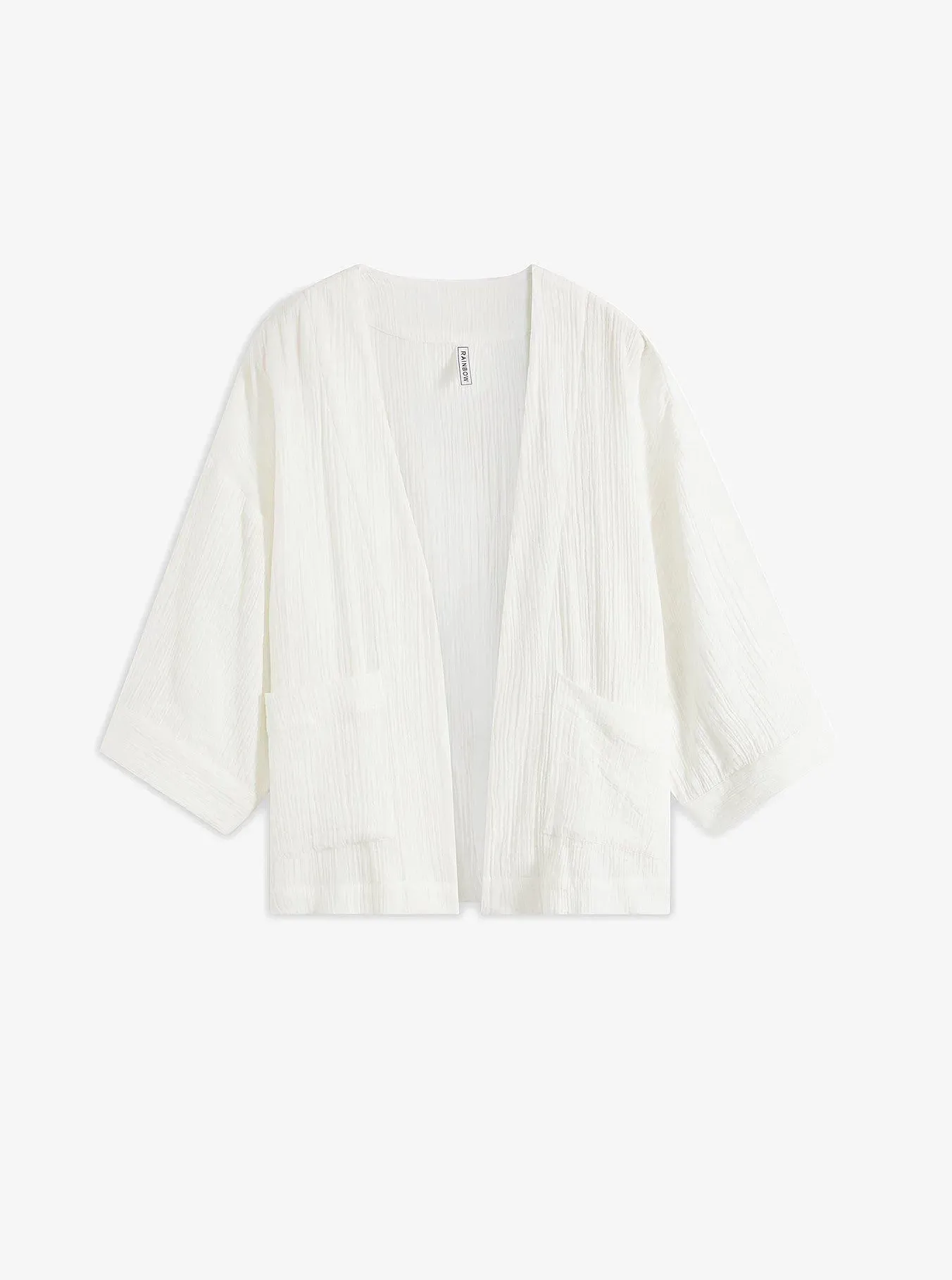 bonprix Kimono, weiß, 42, mit Baumwolle