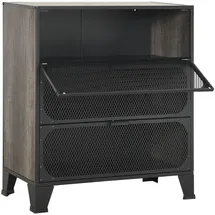 vidaXL Aufbewahrungsschrank 72 x 36 x 82 cm Grau