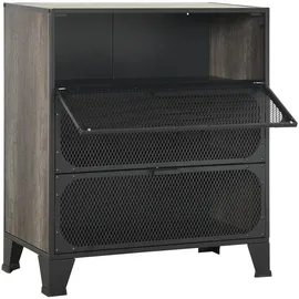 vidaXL Aufbewahrungsschrank 72 x 36 x 82 cm Grau