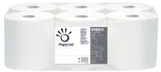 Papernet Centrefeed Handtuchrollen, 1-lagig, weiß 416611 , 1 Packung = 6 Rollen à 274 Meter