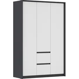 Rauch Drehtürenschrank Mainz mit Passepartout 141 x 212 x 58 cm Grau
