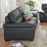 Calia Italia Couch Leder 3-Sitzer Schwarz