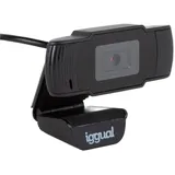 IGGUAL Webcam HD 720p Schwarz