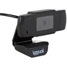 IGGUAL Webcam HD 720p Schwarz