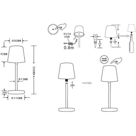 GLOBO Bambus Braun 2 St.