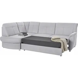 sit&more Ecksofa SIT & MORE "Sonoma L-Form", silber, B:246cm H:91cm T:176cm, Kunstleder SOFTLUX;Luxus-Microfaser ALTARA NUBUCK (100% Polyester);Luxus-Microfaser (90% Polyester, 10% Polyamid), Sofas, Ecksofa, wahlweise mit Bettfunktion und Bettkasten
