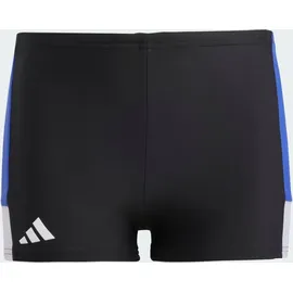 Adidas Colorblock 1-Inch Kids Boxer-Badehose Black / Semi Lucid Blue / Violet Tone 164