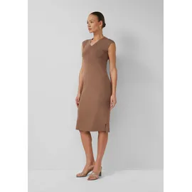 s.Oliver Midikleid Viskosemix V-Ausschnitt Braun 44