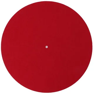 fivekim Plattenspieler-Matte Slipmat Audiophile 3 mm Filzplatte Vinyl Schallplattenspieler Anti-Vibration, langlebig, antistatisch, Filz, Rot