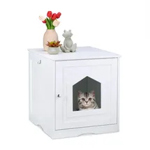 Relaxdays Katzenschrank 0 x 0 x 0 cm Weiß