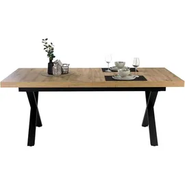 Mäusbacher TAVOLO PLUS 200 x 79,5 x 100 cm Asteiche Dekor/Schwarz