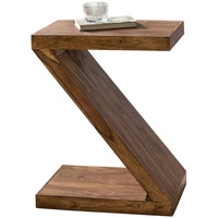 Massivholz Beistelltisch "Z" Cube Design Couchtisch Massiv Holz Modern Regal Neu