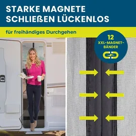 Hoberg Insektenschutzvorhang 60 x 180 cm Schwarz