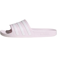 adidas Adilette Aqua Slide Sandal, Almost Pink/Cloud White/Almost Pink, 40.5 EU