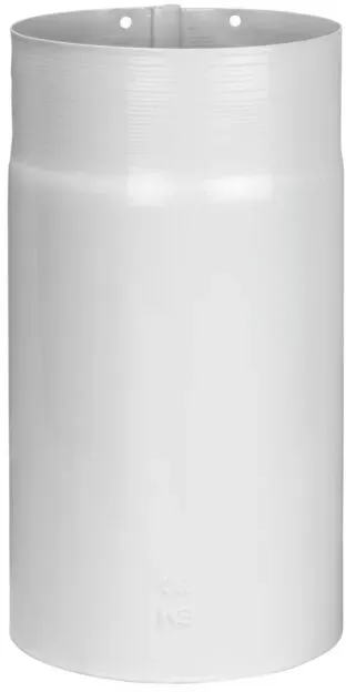 Bertrams ALU-Pu Abgasrohr 04RL250-90 250 mm, Ø 90 mm, weiß-pulverbeschichtet