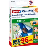 Tesa Powerstrips Poster Klebestreifen für max. 200,0 g 1,5 x 4,5 cm, 96