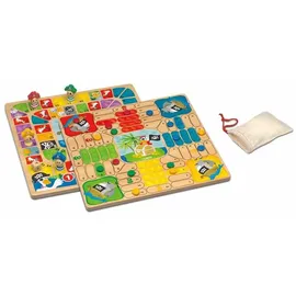 CAYRO Parcheesi und Gänsebrett 29 x 29 cm