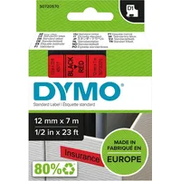 Newell Brands Dymo Schriftband 45017 schwarz/rot 12mmx7m DYMO