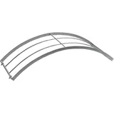 Dehner Rosenbogen Halbbogen 70 x 40 x 40 cm Dunkelgrau