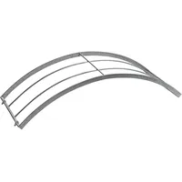 Dehner Rosenbogen Halbbogen 70 x 40 x 40 cm Dunkelgrau