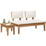 vidaXL Gartenbank 2-Tlg 42006396  Braun