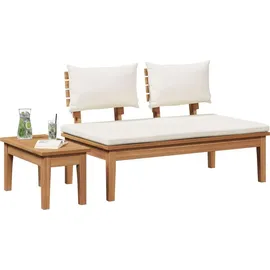 vidaXL Gartenbank 2-Tlg 42006396  Braun