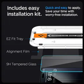 SPIGEN Glas.tR EZ Fit 2 Pack transparency iPhone 15 Pro