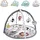 Chipolino Spielbogen Tiere Musikfunktion, 5 Hängespielzeuge, Krabbeldecke grau