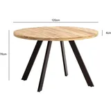 FineBuy Ø 120 cm braun