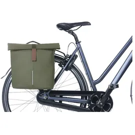 Basil City Mik Doppeltasche 28-32L moss green
