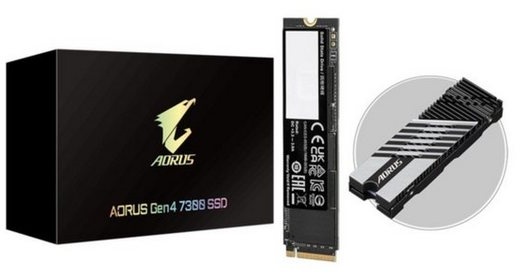 Gigabyte AORUS Gen4 7300 SSD 2TB interne SSD