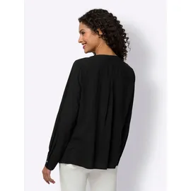 Heine Rüschenbluse in schwarz | Gr.: 40