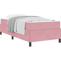 VidaXL Bettrahmen mit Matratze Rosa 90 x 200 cm