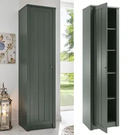 Lomadox Lomado Stauraumschrank, Grün, Holzwerkstoff, 50x197x43 cm, Arbeitszimmer, Aktenschränke