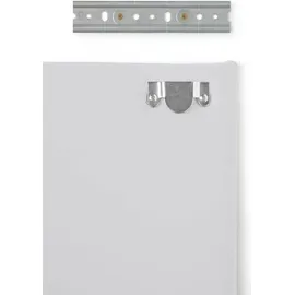 Talamo Italia Bettkopfteil Cleo, Kopfteil aus Kunstleder an der Wand, 100% Made in Italy, geeignet für ein Queen-Size-Bett, Cm 130x60, Weiß - Weiß