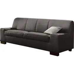 3-Sitzer DOMO COLLECTION "Norma Top, elegant und modern, flache Armlehnen, komfortabel", braun, B:212cm H:77cm T:90cm, Sofas