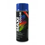 Maxi Color NEW QUALITY Sprühlack Lackspray Glanz 400ml Universelle spray Nitro-zellulose Farbe Sprühlack schnell trocknender Sprühfarbe (RAL 5005 signalblau glänzend)