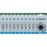 60 x Varta Ecopack Gr. 675 Hörgerätebatterien 10x 6er Blister blau 1,4V PR44