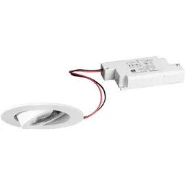 Brumberg Einbaustrahler 1er rund transparent Aluminium Glas Kunststoff Metall 6W 3000K
