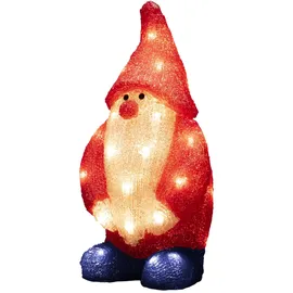 Konstsmide LED Acryl Weihnachtsmann, 32 warm weiße Dioden, 24V, Außen (IP44), weißes Kabel - 6242-103