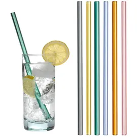 TFA Dostmann Trinkhalme aus Glas Bunt 14.2019.06