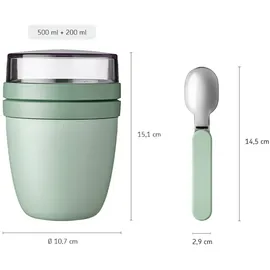Mepal Lunchpot Ellipse schwarz 0,5 cm 0,2 l