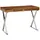 KADIMA DESIGN Schreibtisch 120x55x78 cm Sheesham Massivholz / Metall Chrom, Bürotisch mit Schublade, HomeOffice Laptoptisch Computertisch mit