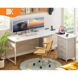 luxuskollektion Eckschreibtisch L-Form Weiß