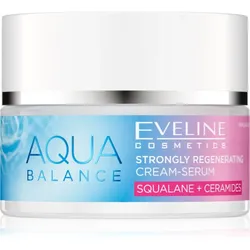 Eveline Cosmetics Aqua Balance Squalane + Ceramides regenerierende Intensivcreme mit feuchtigkeitsspendender Wirkung 50 ml